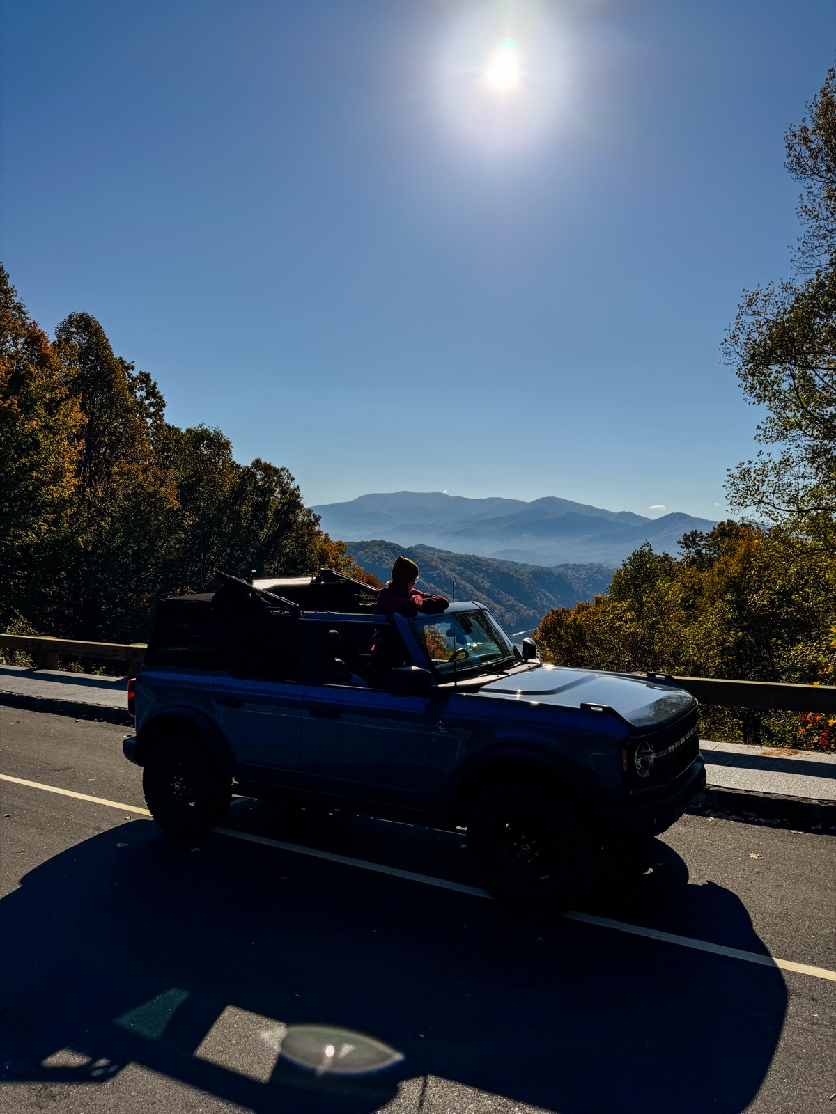 Smoky Mountains overlook near Bryson City, NC